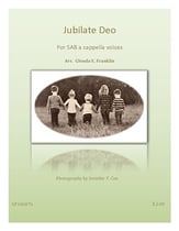 Jubilate Deo SAB choral sheet music cover